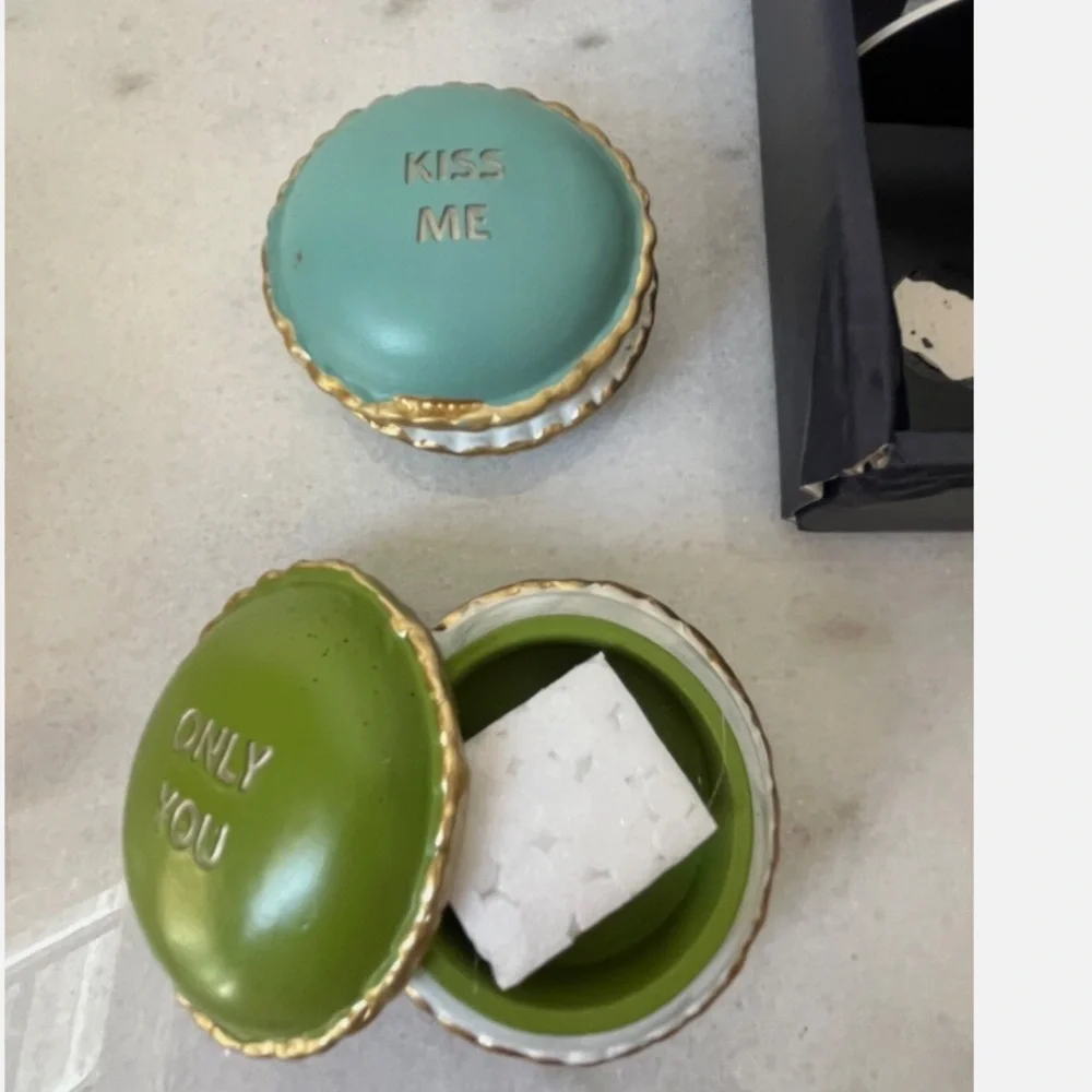 Colorful Macaron Trinket Boxes Set